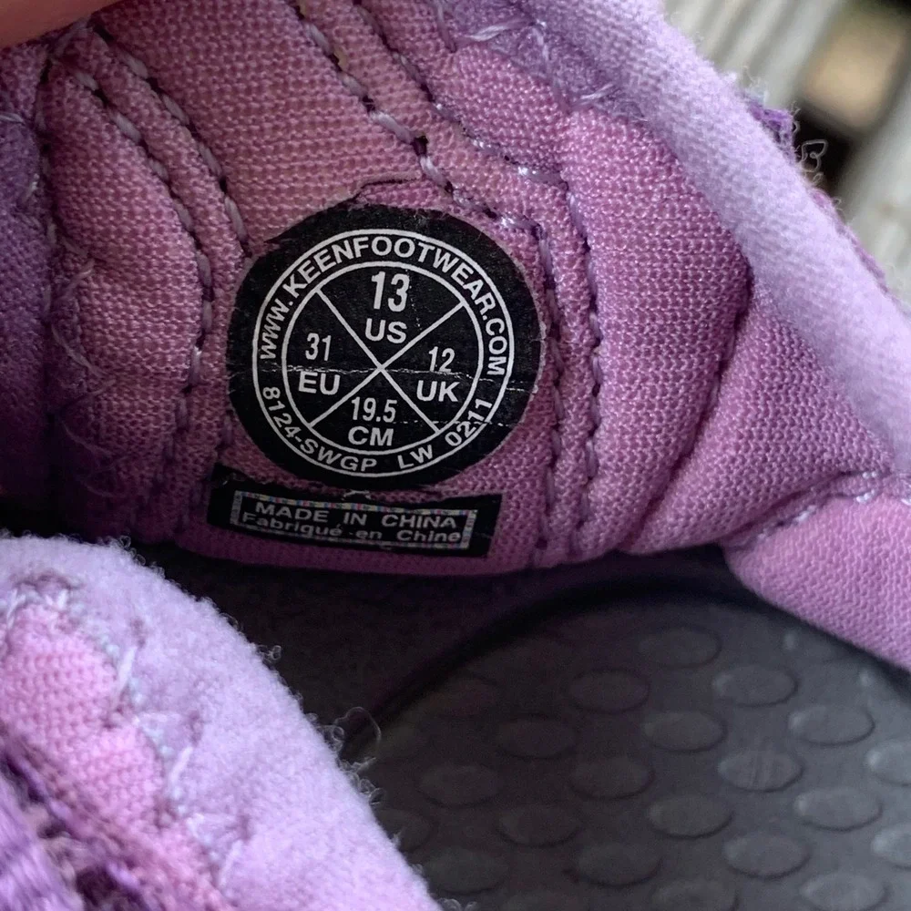 KEEN Kids Newport H2 Waterproof Sandals Purple Size 13 Girls Outdoor Play Creek